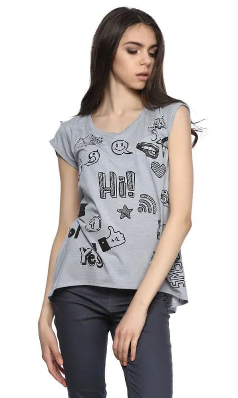 39603 Couple Heather T-Shirt - Grey