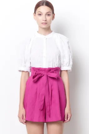 ALEXA High Waisted Shorts - Linen