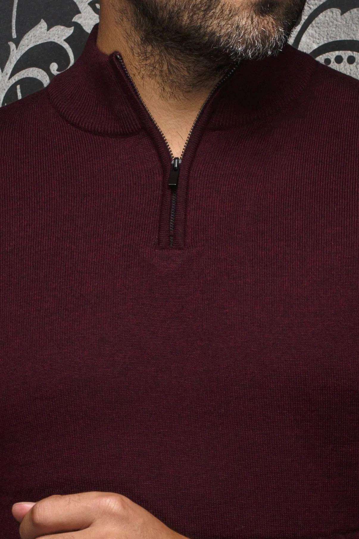 Au Noir® Sweaters | Mesta Burgundy