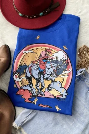 BC BRONC RIDER-ROYAL BLUE