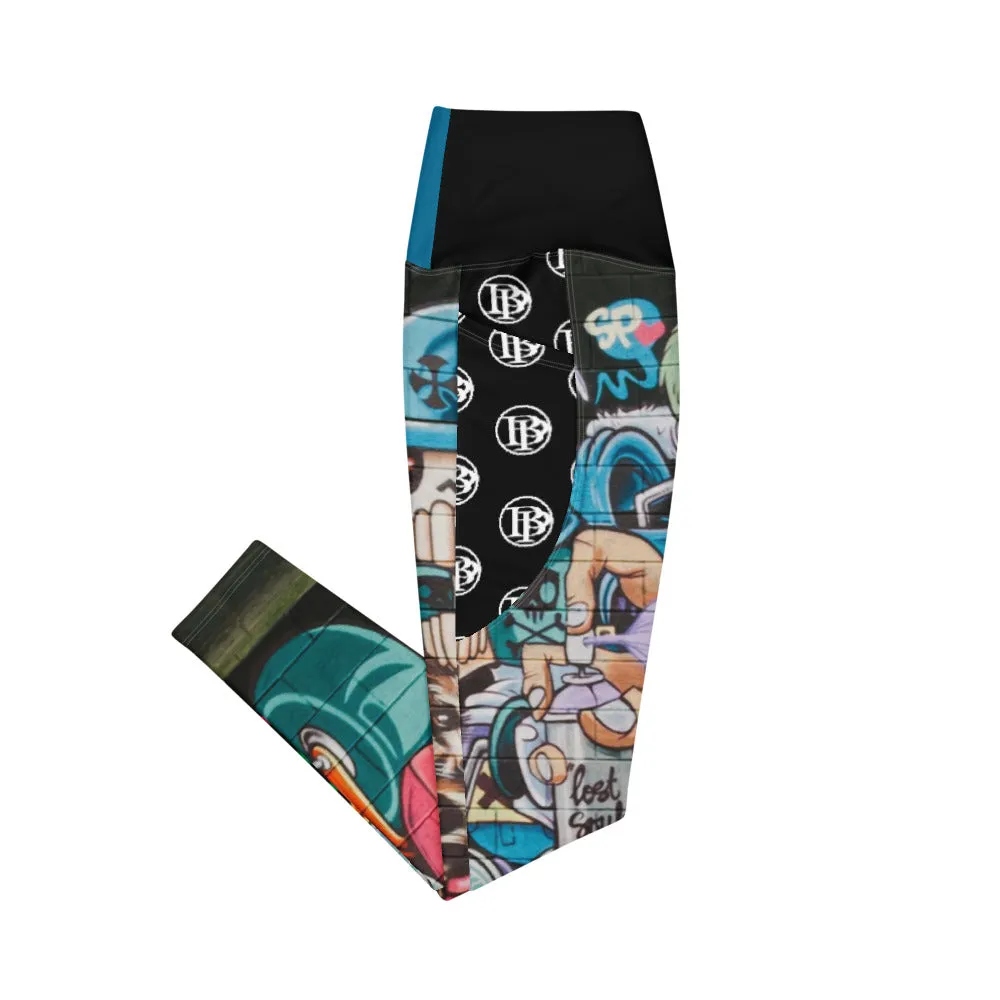 Black Paper - Leggings GRAFFITI