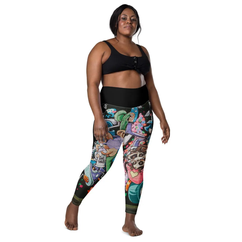 Black Paper - Leggings GRAFFITI