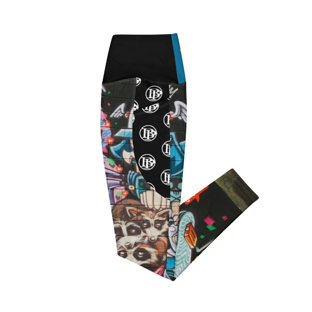 Black Paper - Leggings GRAFFITI