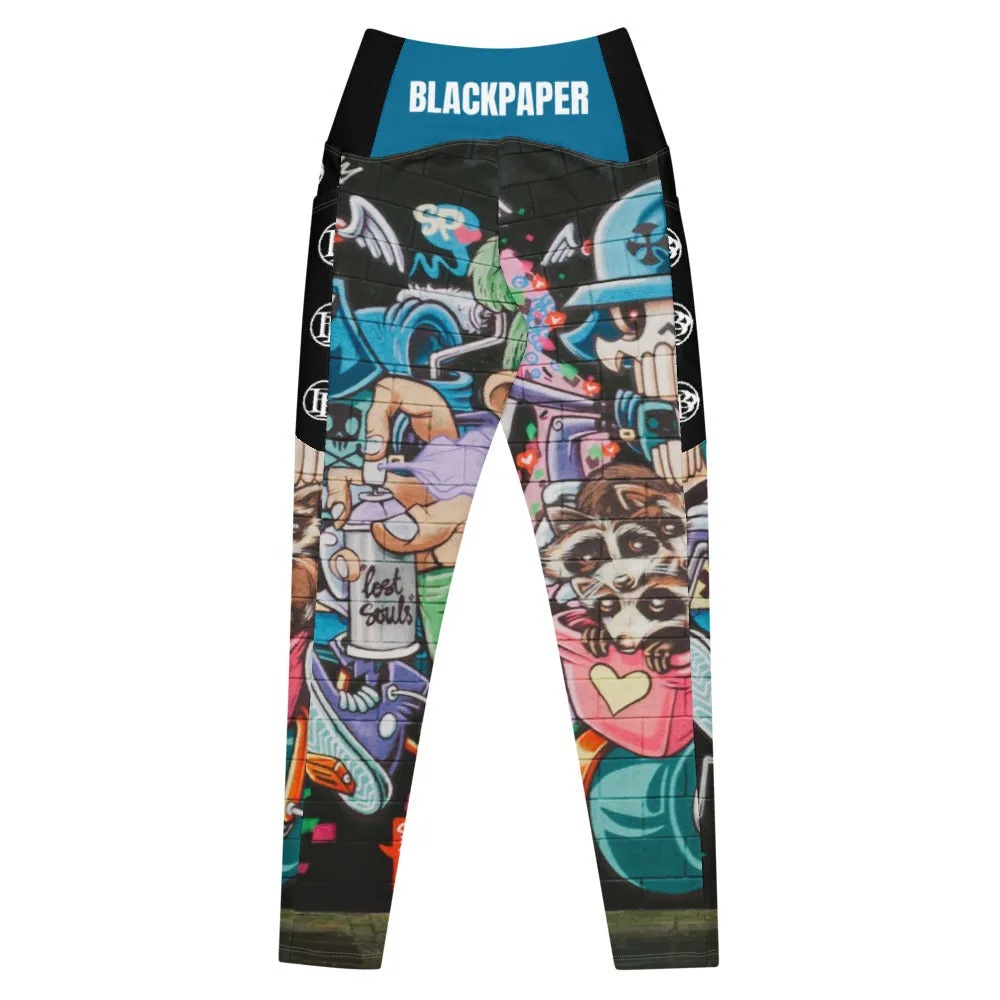 Black Paper - Leggings GRAFFITI