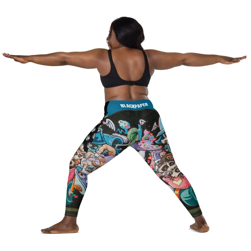 Black Paper - Leggings GRAFFITI
