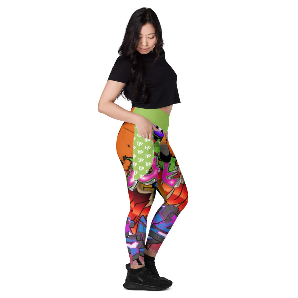 Black Paper - Leggings STREET ART