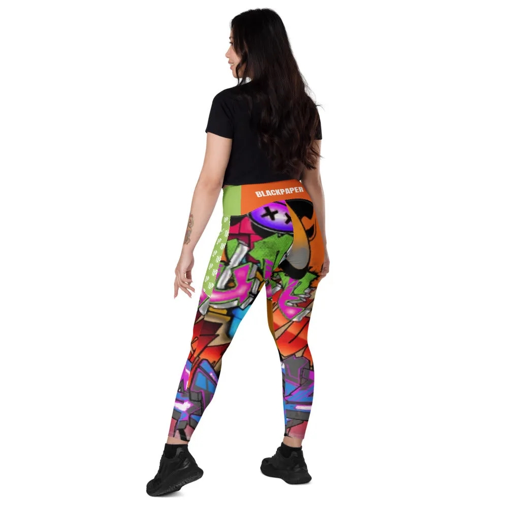 Black Paper - Leggings STREET ART