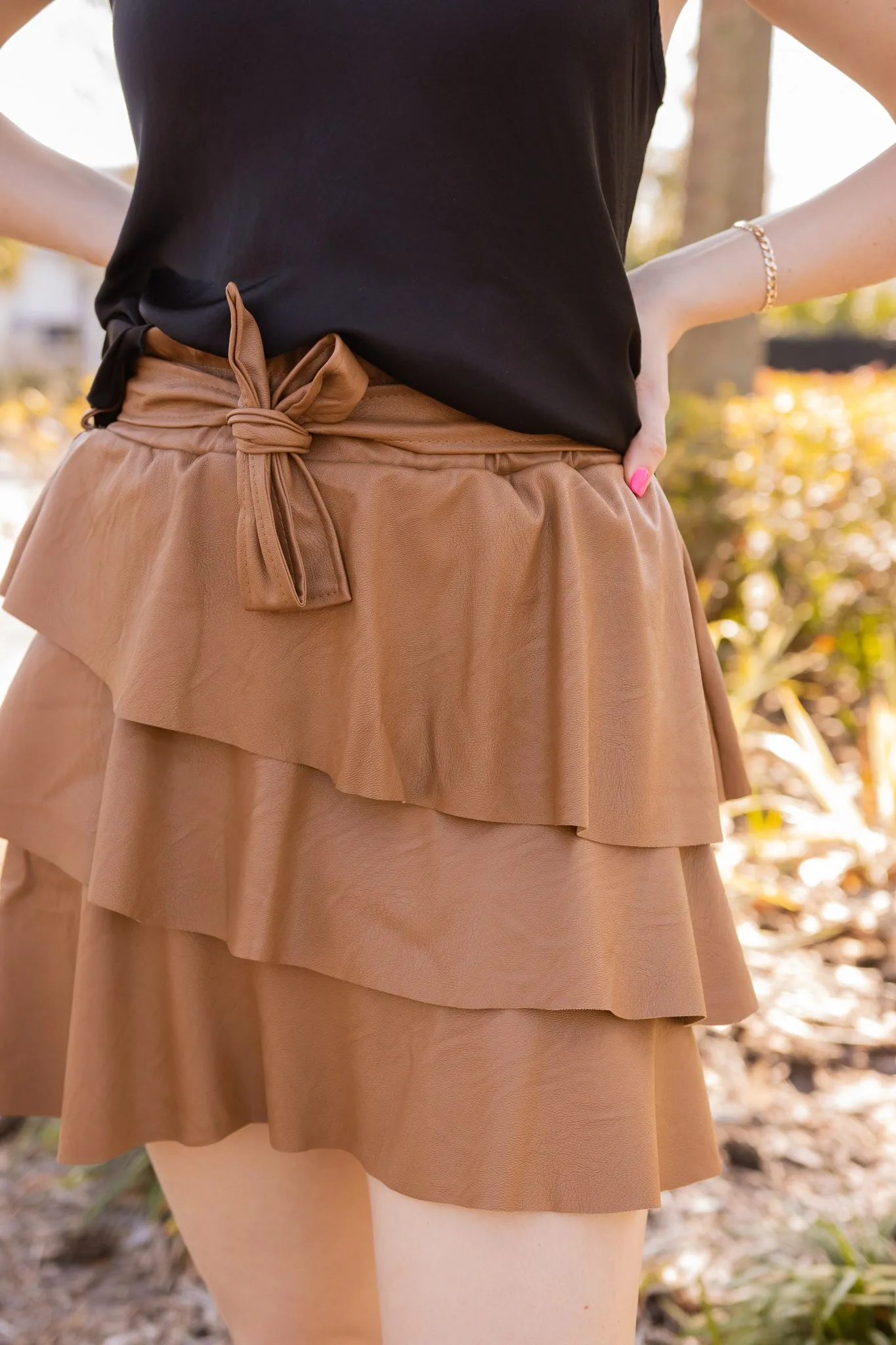 CALL ME FLIRTY RUFFLE SKIRT