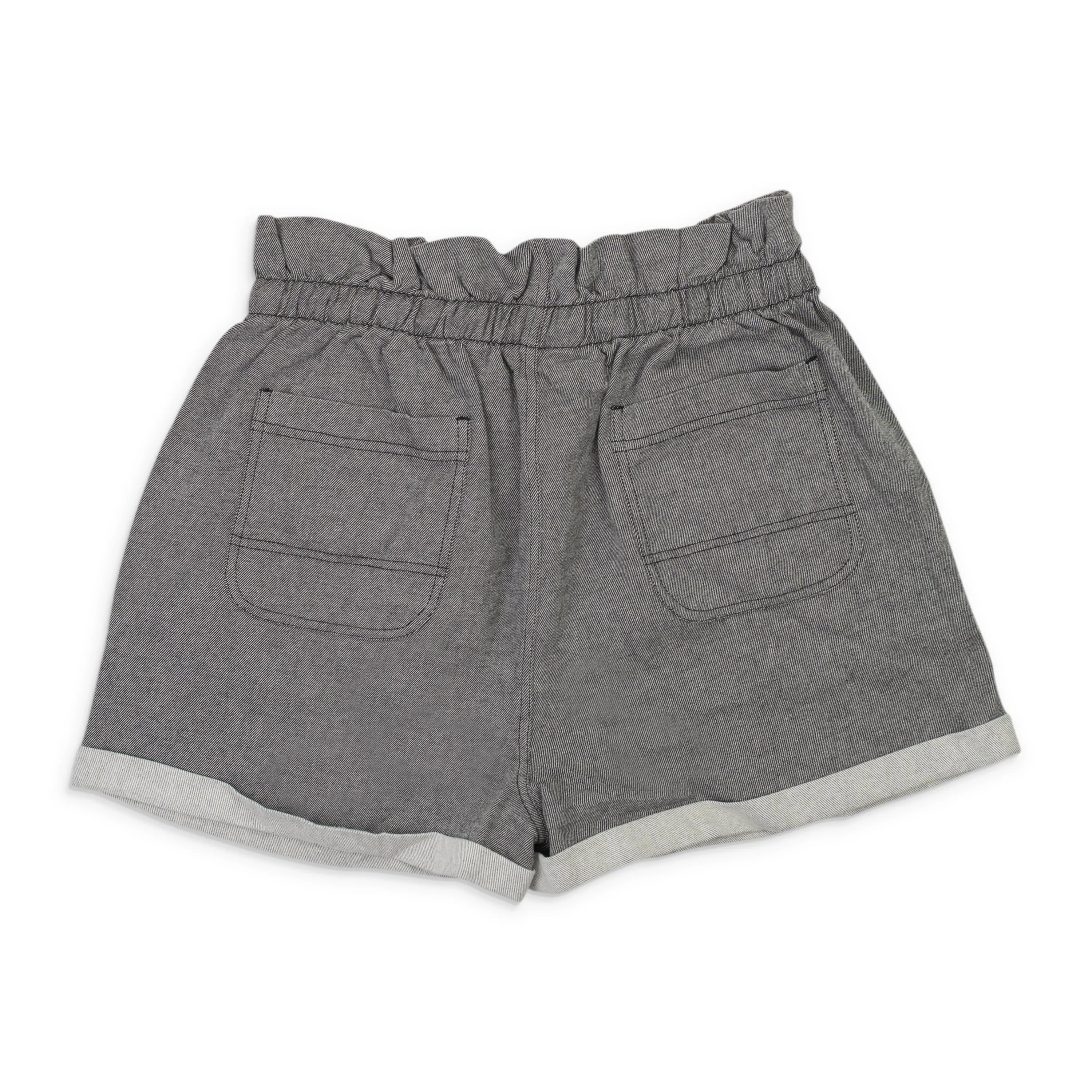 CALLIPYGIAN PAPERBAG BLACK GRAY SHORTS