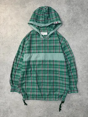 Christian Dior Sports Tartan Green Hooded Lightweight Jacket
