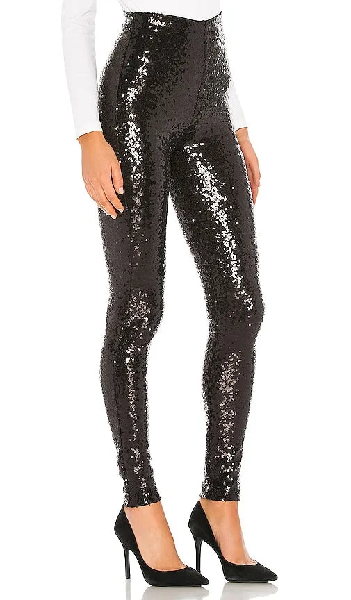Commando Sequin Leggings in Black