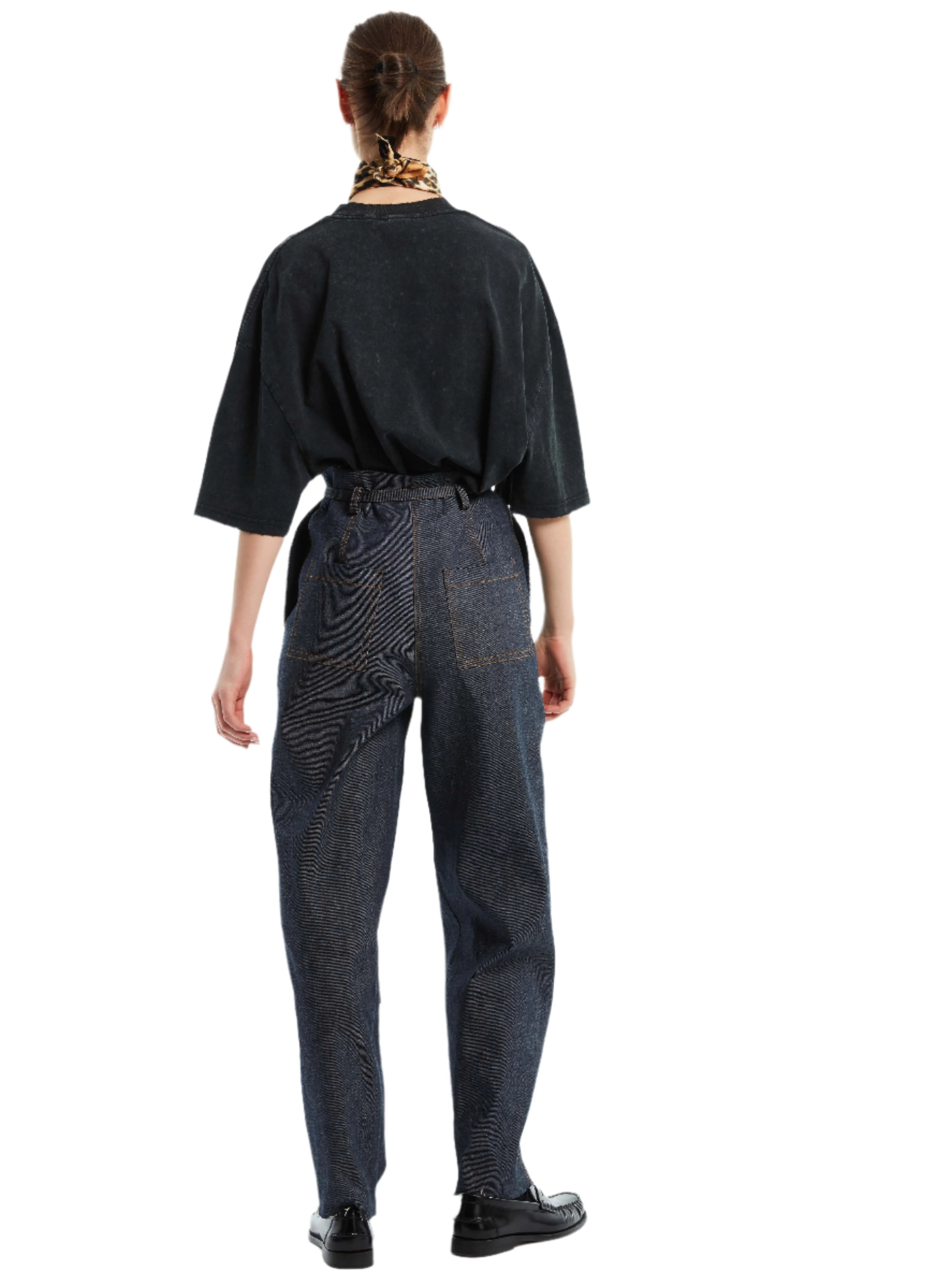 DENIM PAPERBAG PANTS