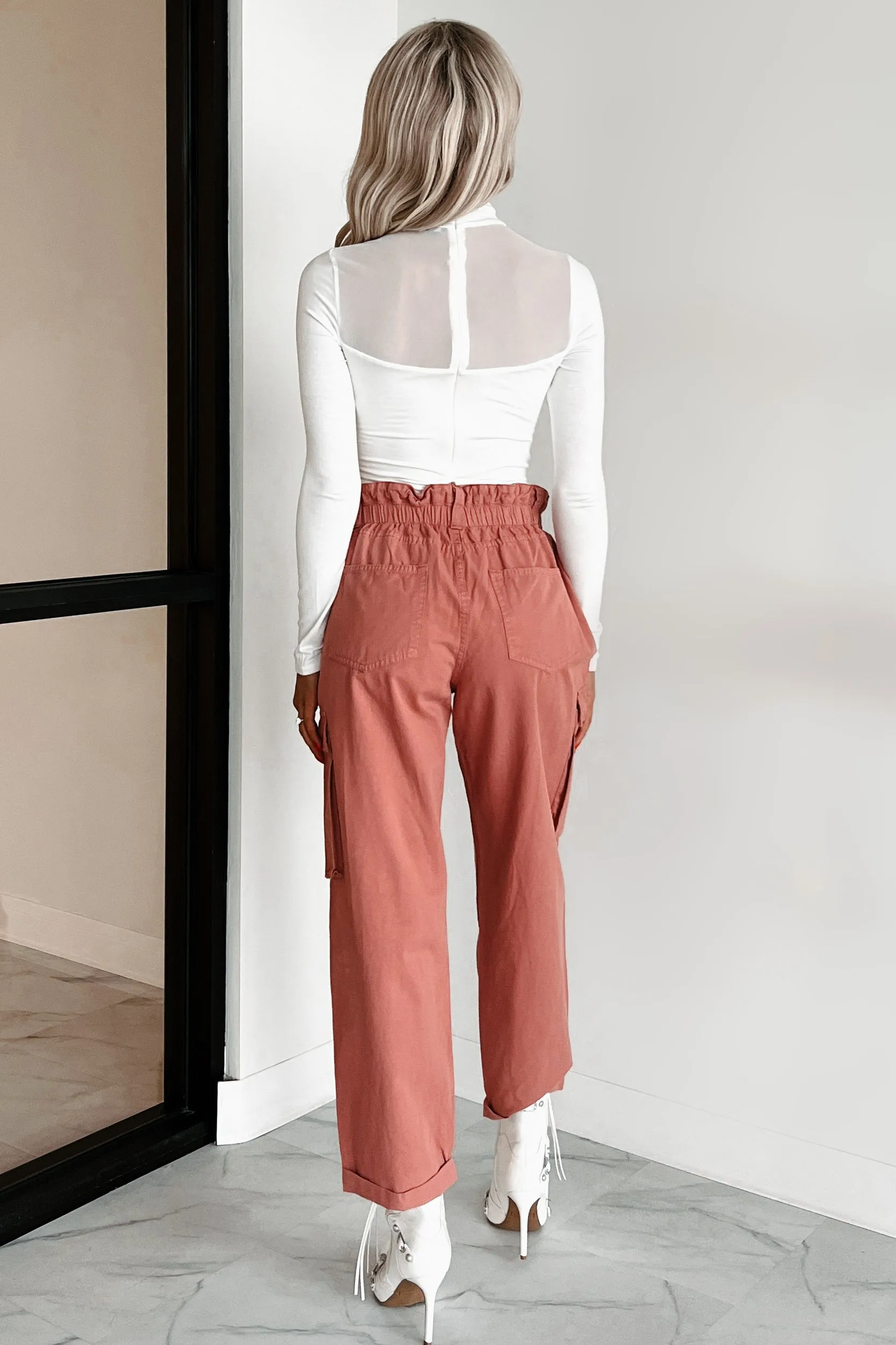 DOORBUSTER Finch Paperbag Cargo Pants (Mauve)