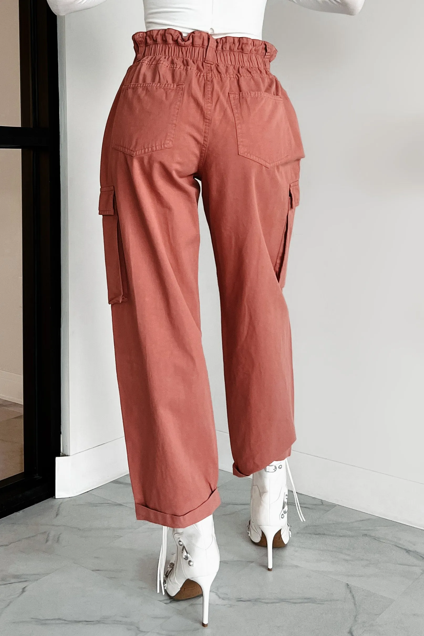DOORBUSTER Finch Paperbag Cargo Pants (Mauve)