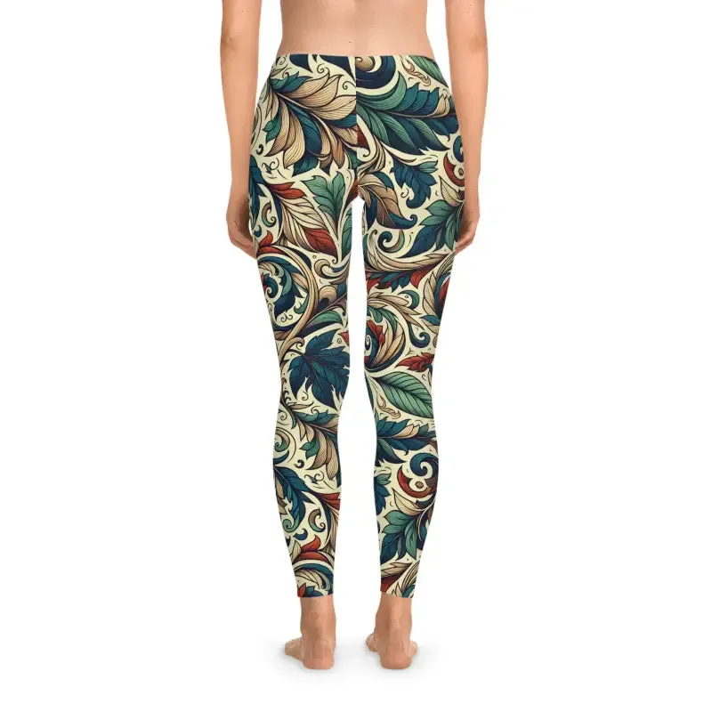 Fall Leaves Womens Spandex Leggings