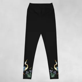 Great Blue Heron Yoga Leggings