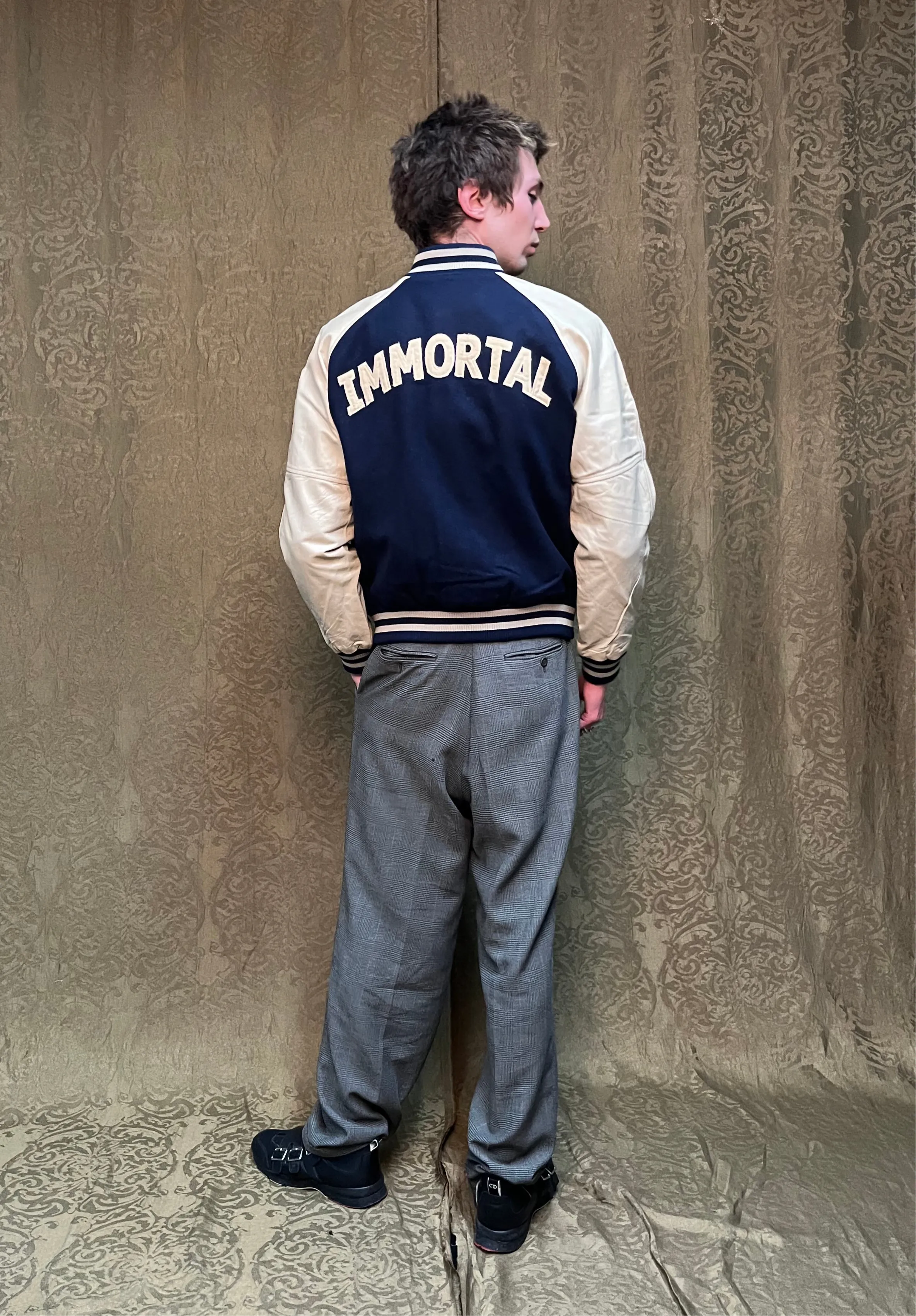 IMMORTAL Varsity Bomber Jacket - Blue