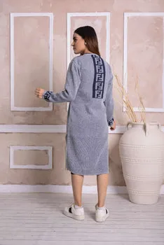 Imported Front Open Mountain Mist Cozy Belted Cardigan Sweater -EE (CGN47)