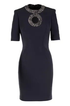 KEYHOLE SHIFT DRESS