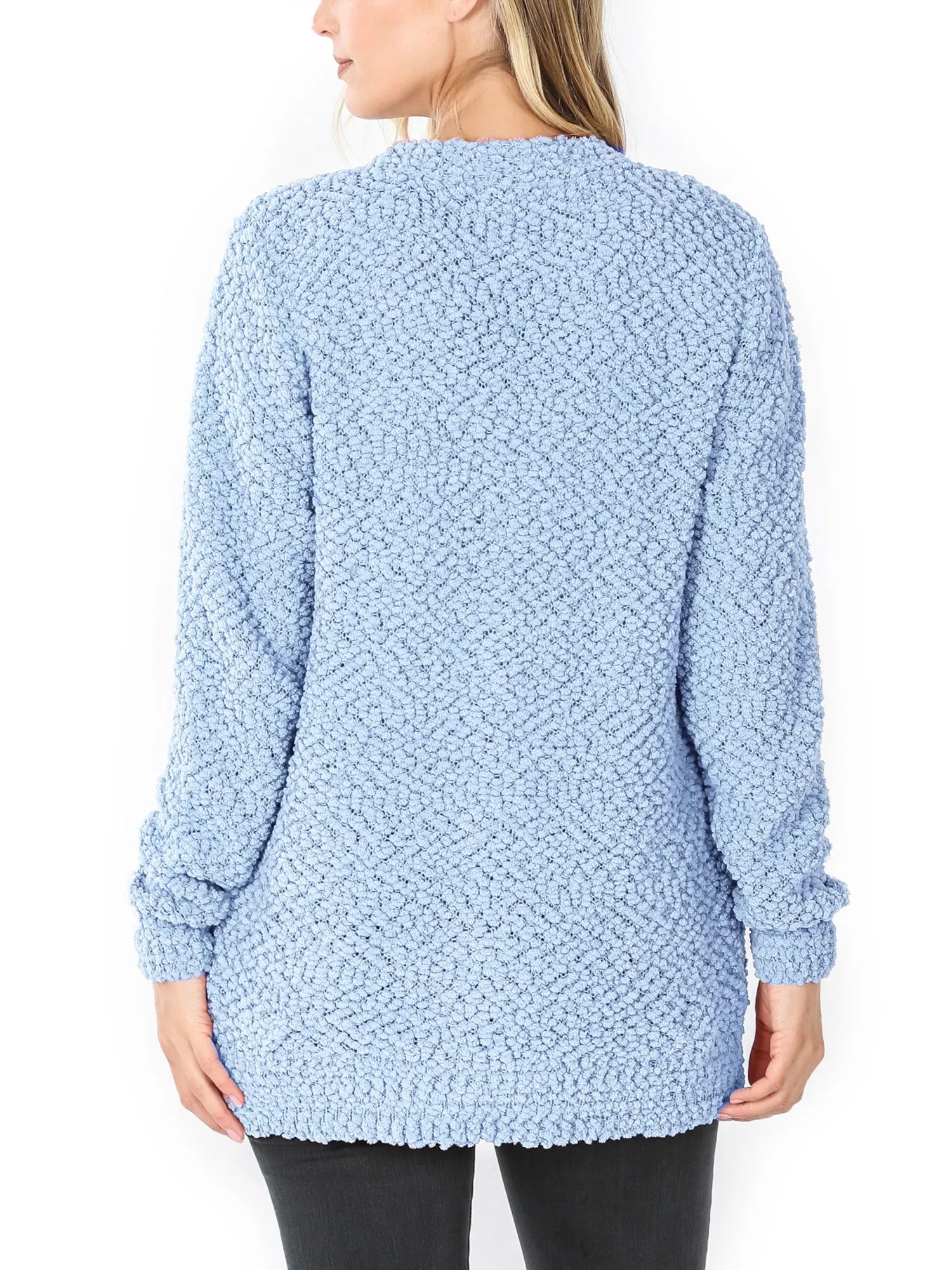 KOGMO Women's Popcorn Sweater Cardigans with Buttons and Pockets