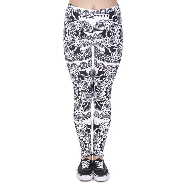 leggins Slim legins stretchy Leggings Fashion Woman Pants Sexy Women Legging Casual Blue streak Printing Fitness