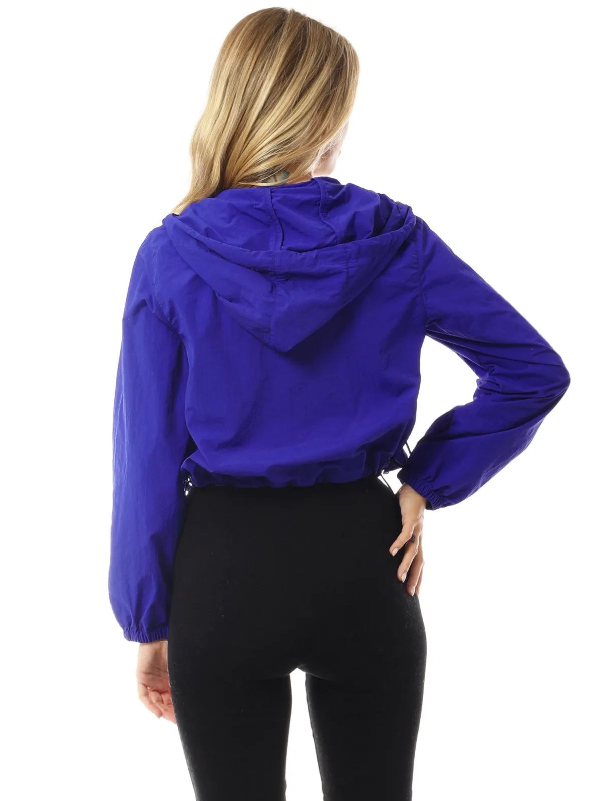 Lightweight Cropped Jackets Yoga Quick Dry Windbreaker Zipper Jackets Workout Running Hoodie Jackets