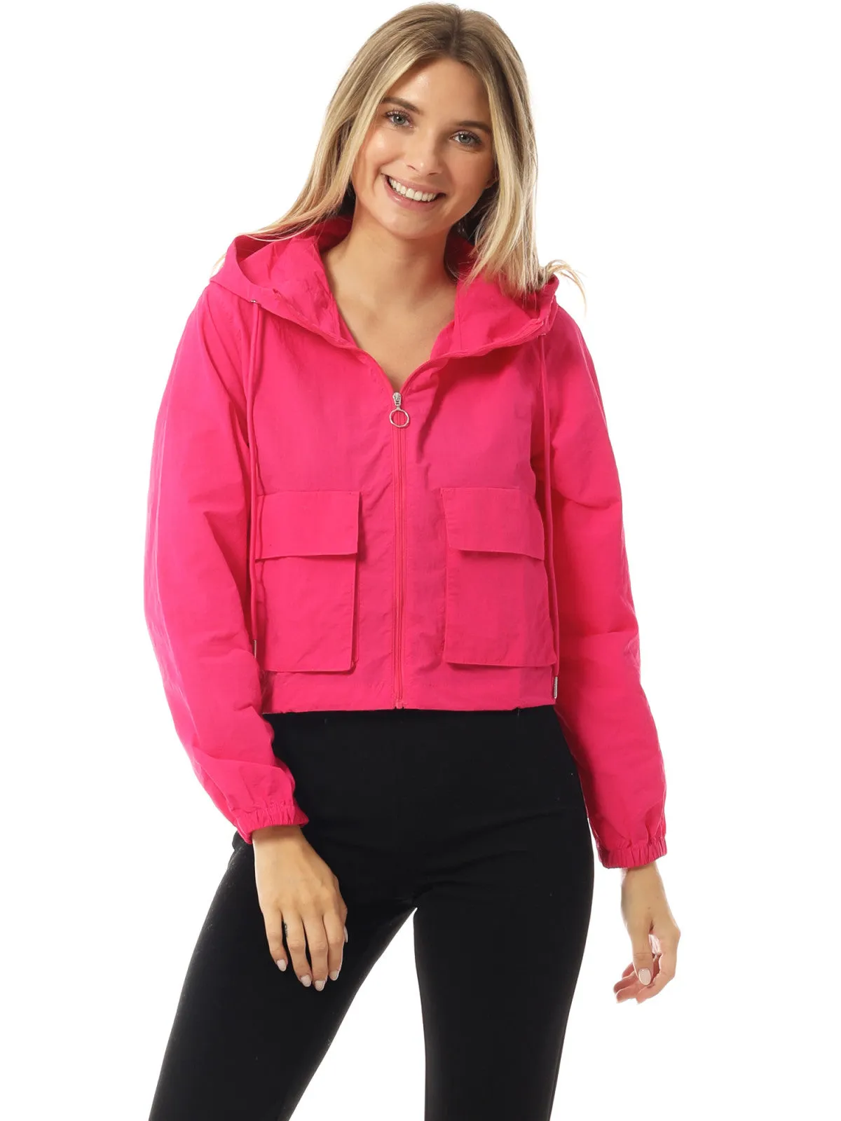 Lightweight Cropped Jackets Yoga Quick Dry Windbreaker Zipper Jackets Workout Running Hoodie Jackets