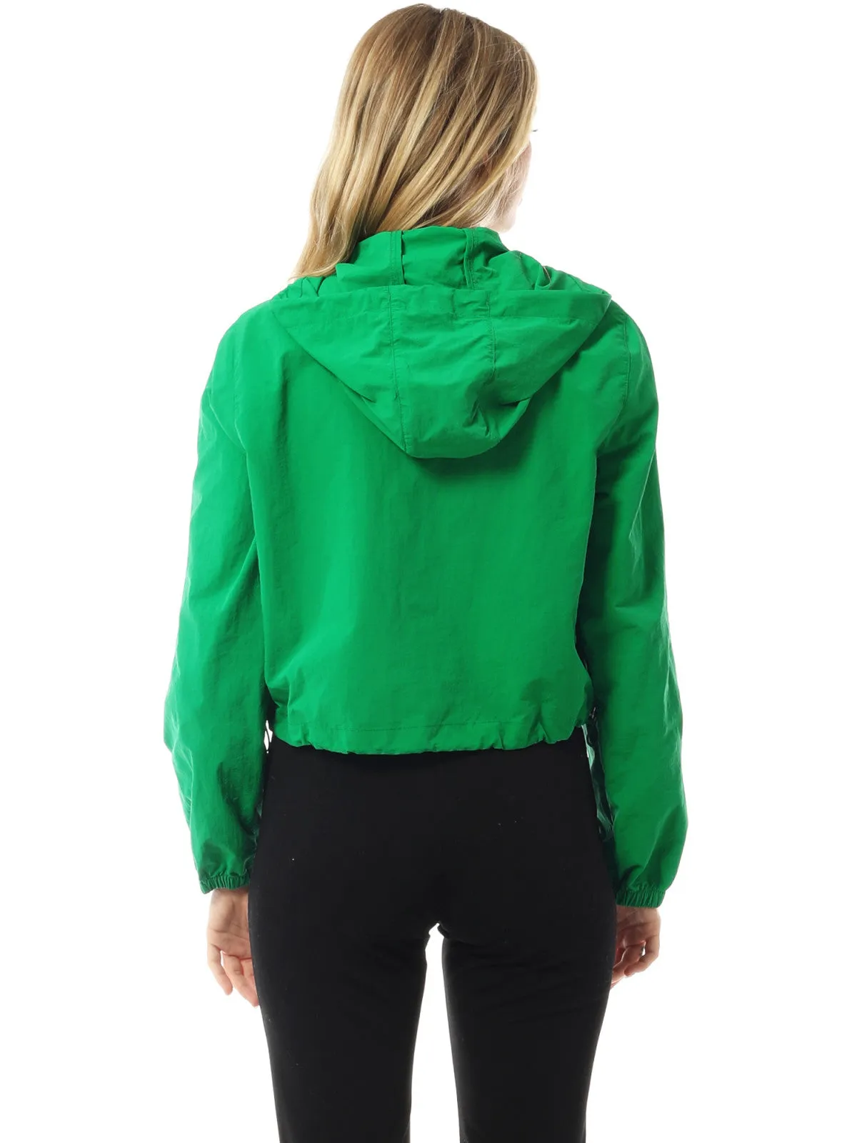 Lightweight Cropped Jackets Yoga Quick Dry Windbreaker Zipper Jackets Workout Running Hoodie Jackets