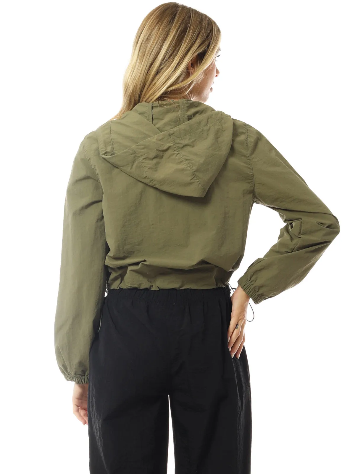 Lightweight Cropped Jackets Yoga Quick Dry Windbreaker Zipper Jackets Workout Running Hoodie Jackets