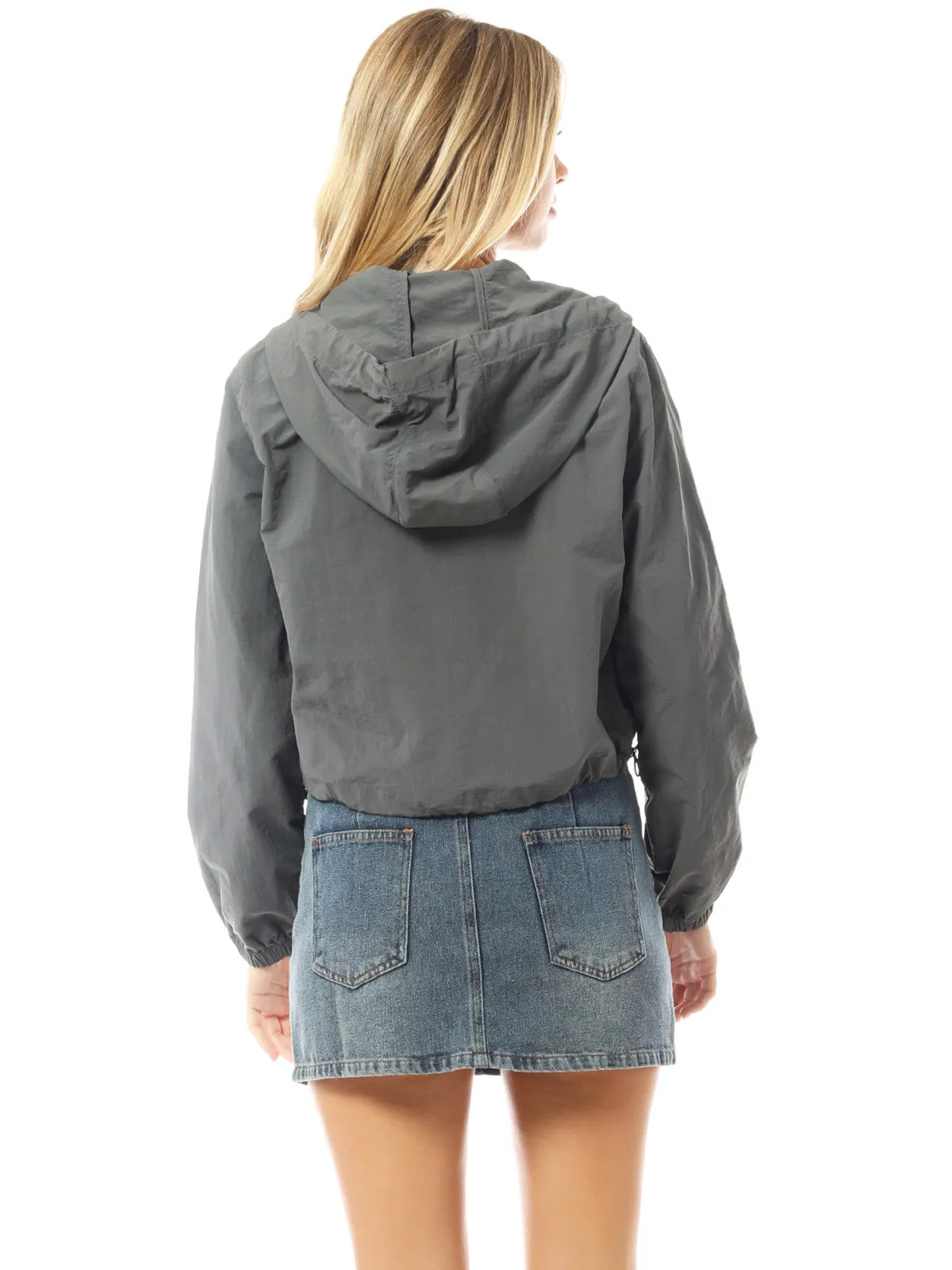 Lightweight Cropped Jackets Yoga Quick Dry Windbreaker Zipper Jackets Workout Running Hoodie Jackets