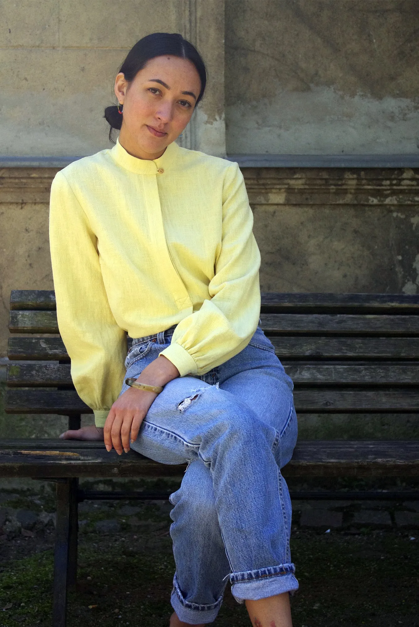 MANDRA BLOUSE vanilla linen