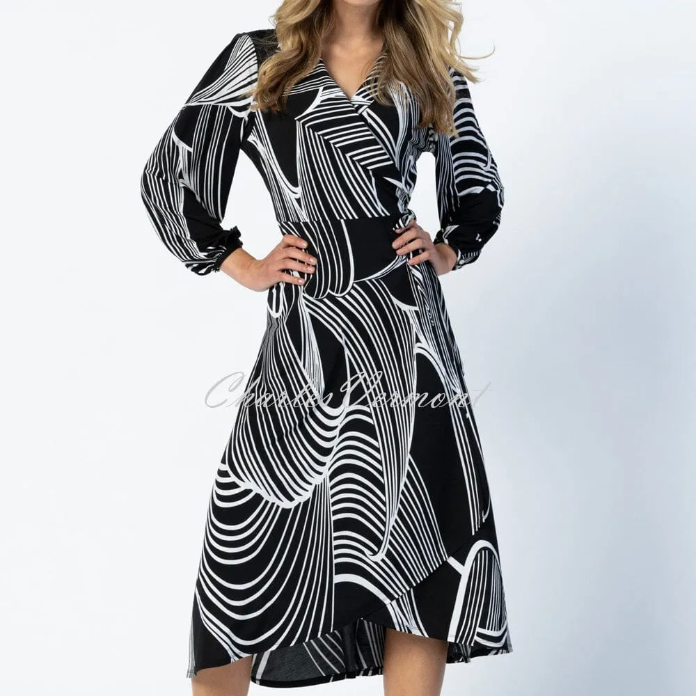 Marble Dress – Style 6198-102 (Black / White)
