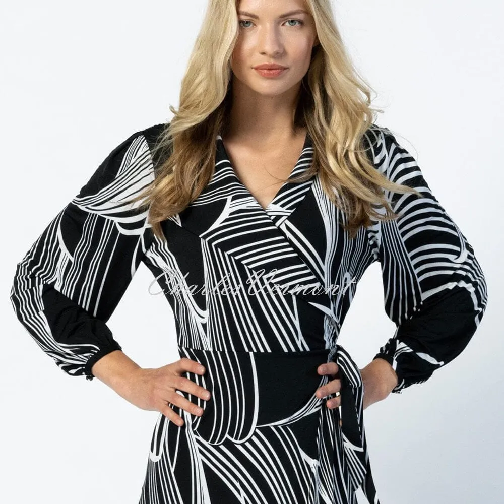 Marble Dress – Style 6198-102 (Black / White)