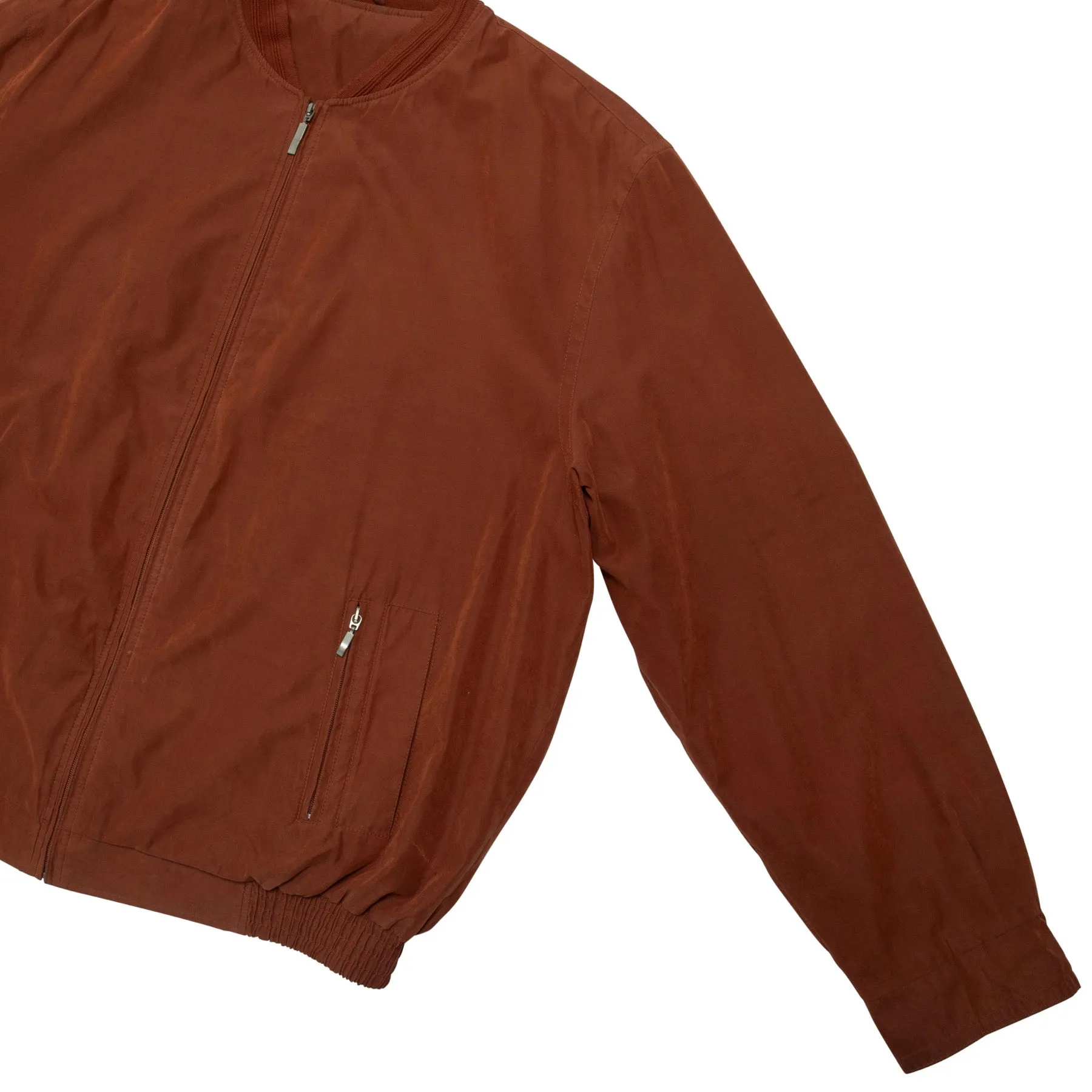 Peached Twill Weave Structured Multi Panel Bomber Jacket