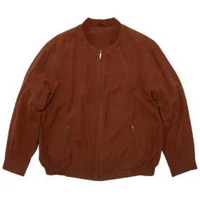 Peached Twill Weave Structured Multi Panel Bomber Jacket
