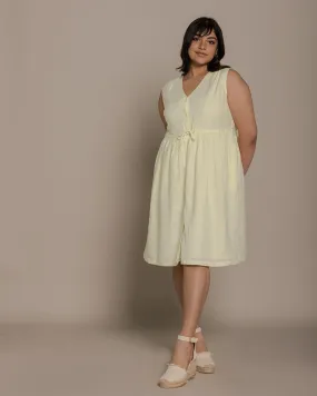 Pina Colada Season Dress - Butter Lemon