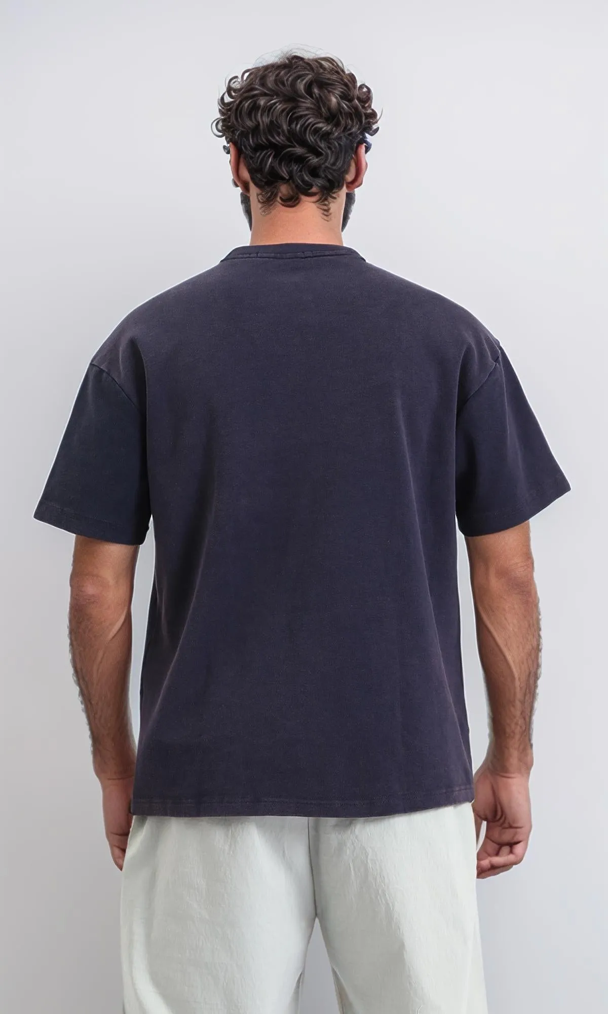 R206497 - Basic Ribbed Short-Sleeve T-Shirt - Black