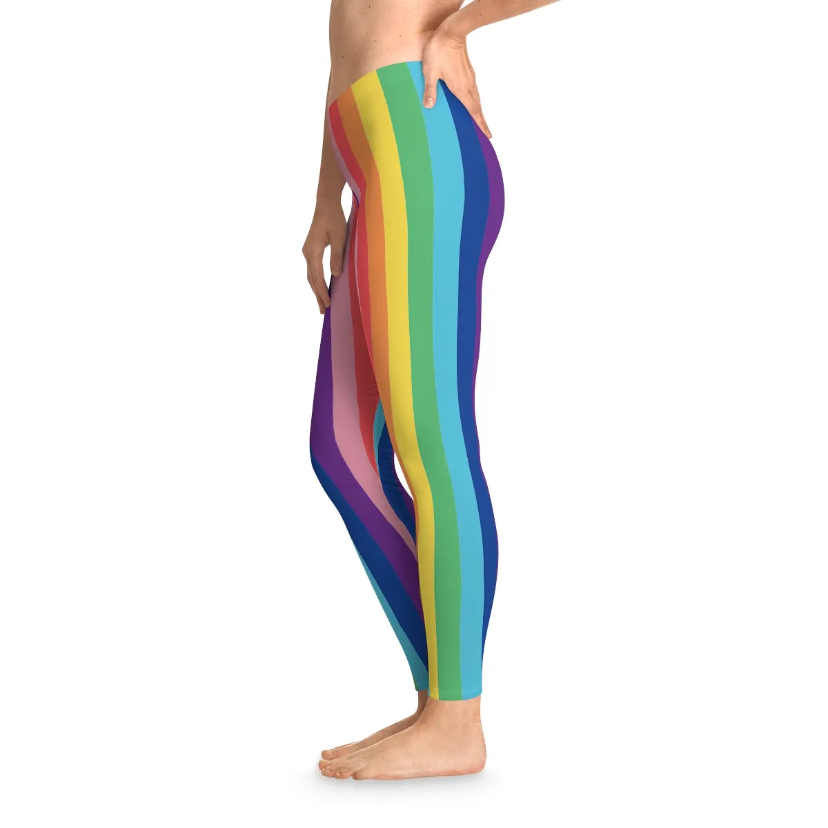 Rainbow Chunk Stretchy Leggings