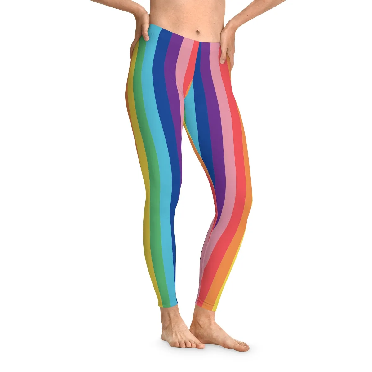 Rainbow Chunk Stretchy Leggings
