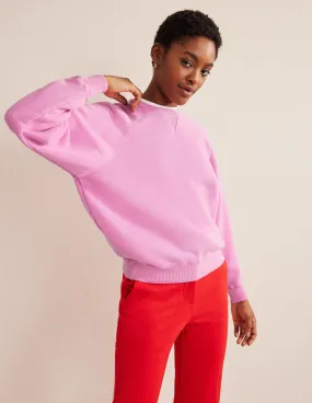 Relaxed Raglan Sweatshirt-Wild Orchid