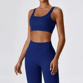 Seamless Ribbed Yoga Set
