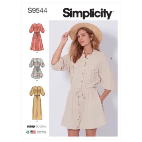 Simplicity Pattern 9544 Misses' Dress & Jumpsuit