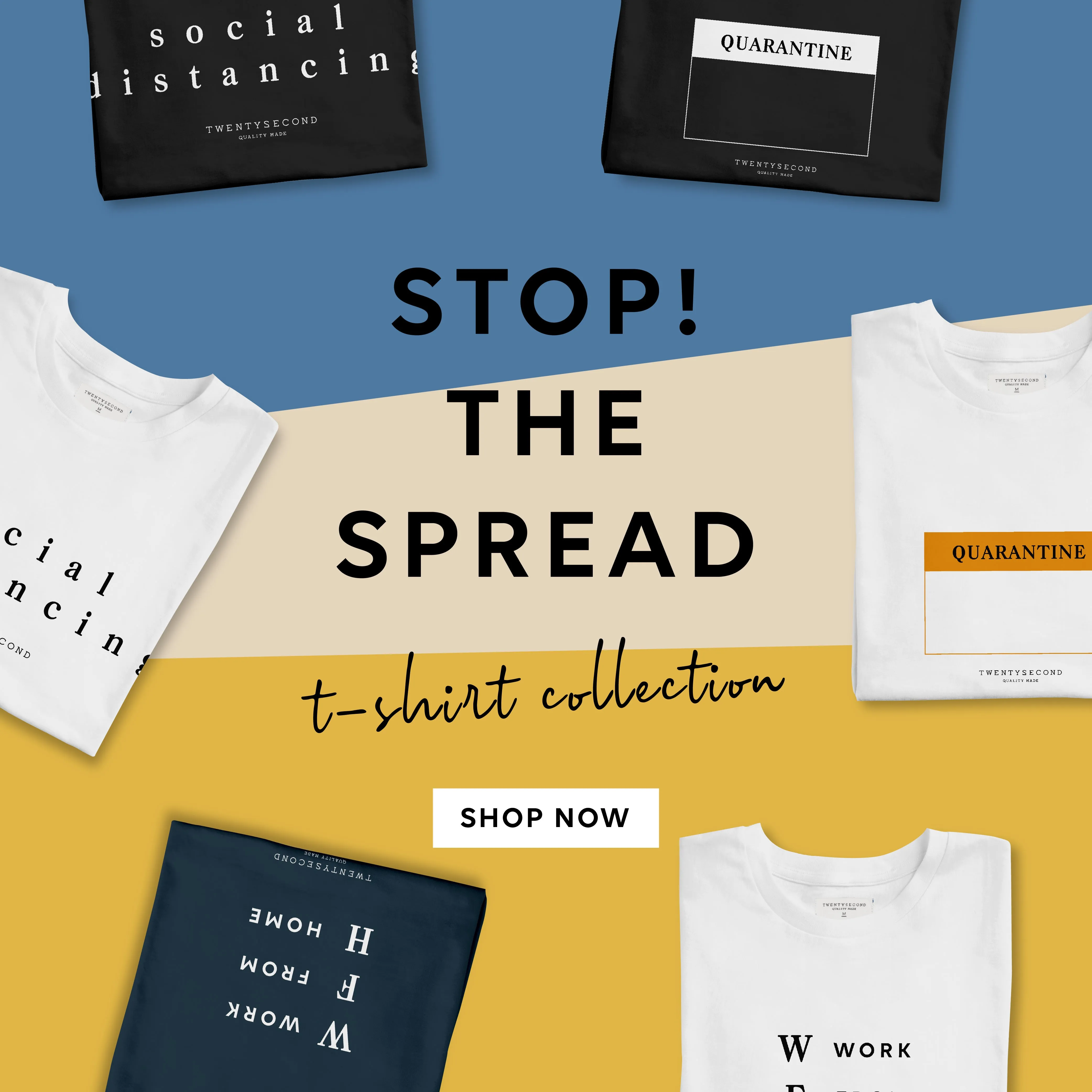 STOP THE SPREAD #3 QUARANTINE - BLACK