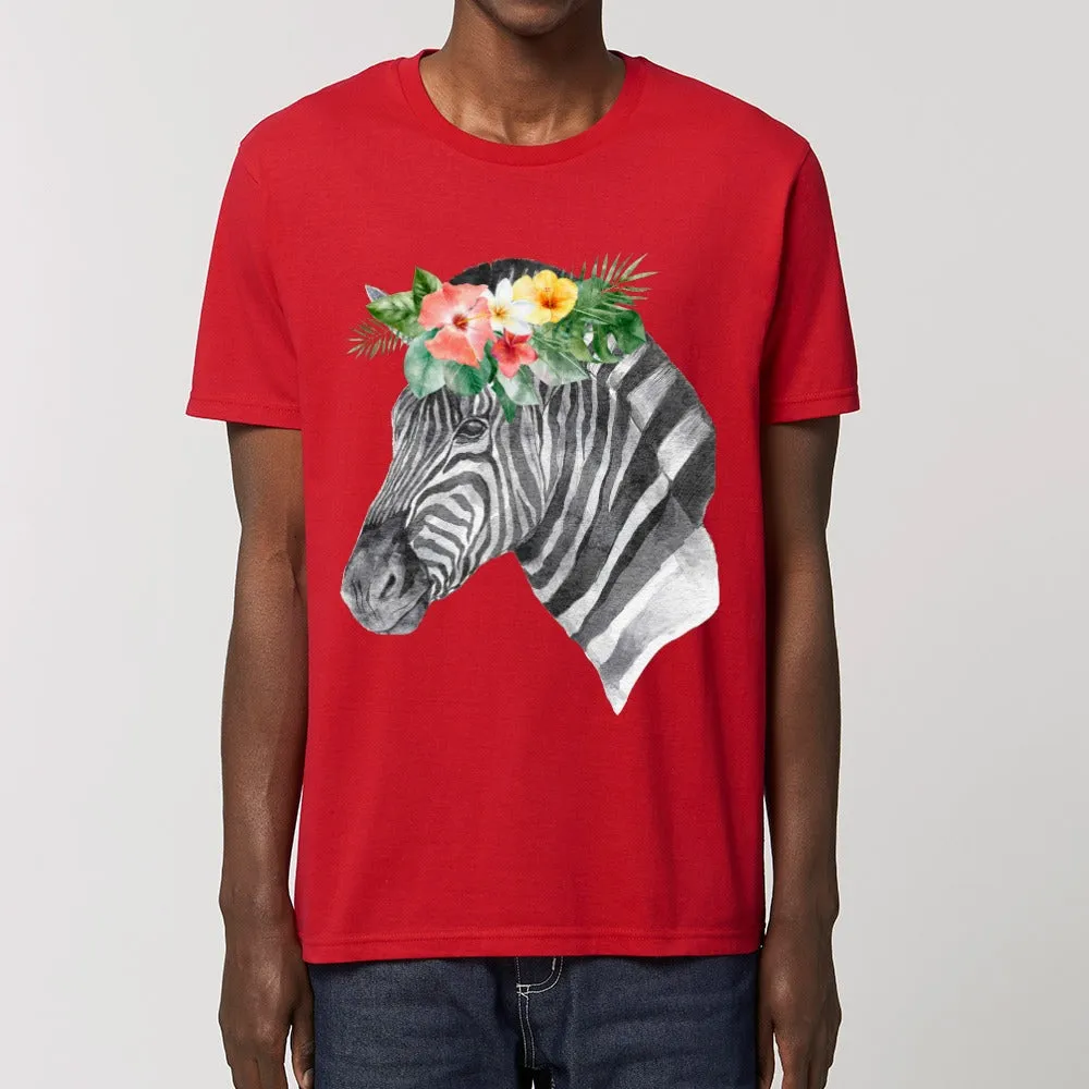 T-Shirt - Floral Zebra