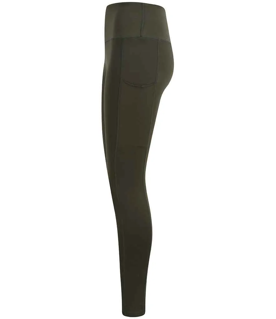 Tombo Ladies Core Pocket Leggings | Olive Green