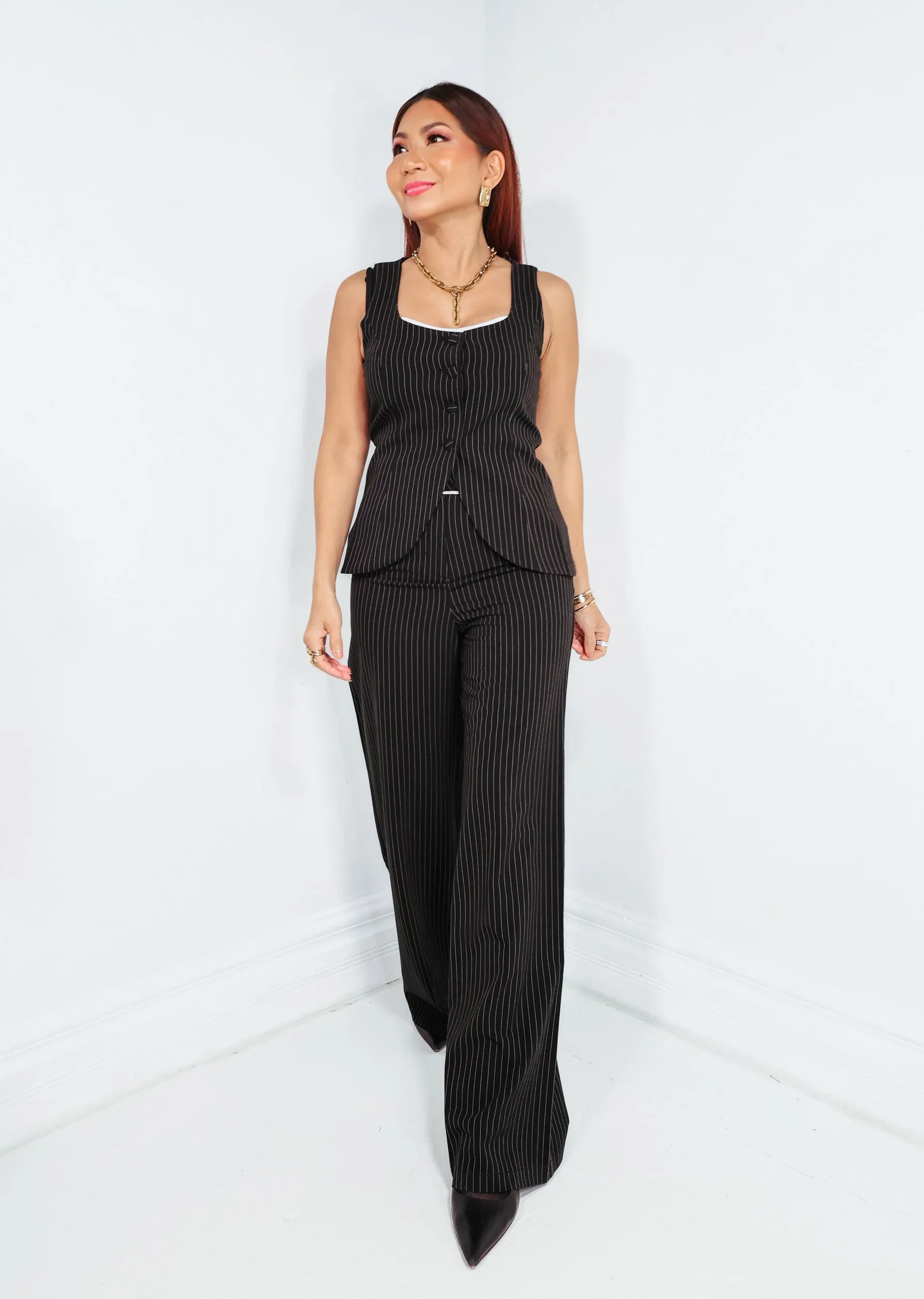Uptown Chic Pinstripe Pants