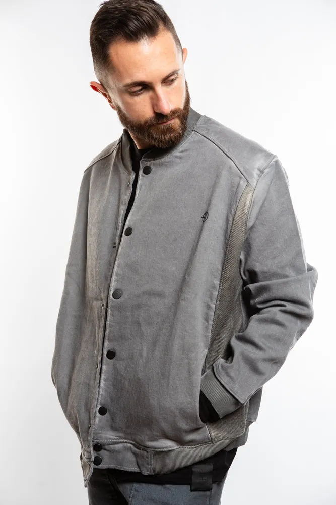 Varsity Bomber - Grey