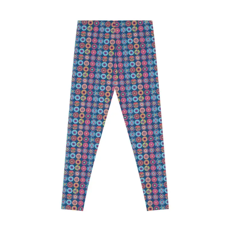Vibrant Colorful Pattern Spandex Leggings