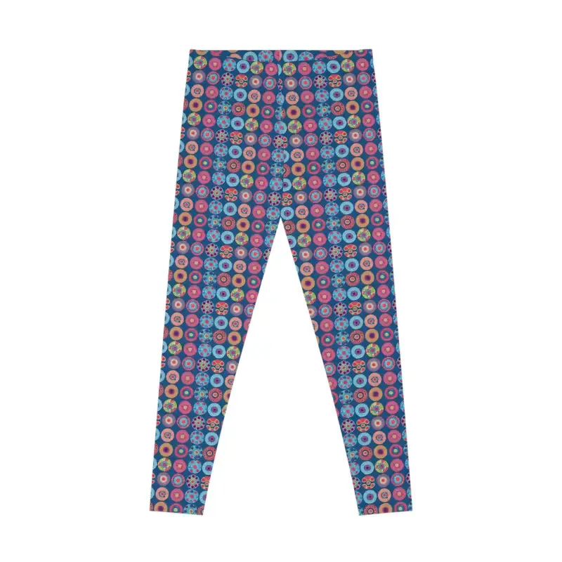 Vibrant Colorful Pattern Spandex Leggings
