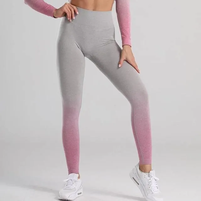 Women Gym Yoga Seamless Pants Sportswear Stretchy High Waist